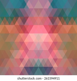 Mosaic triangle background. Geometric background. Rhombus background