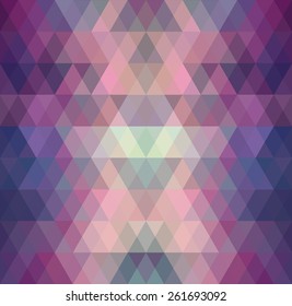 Mosaic triangle background. Geometric background. Rhombus background
