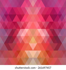 Mosaic triangle background. Geometric background. Rhombus background