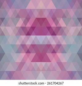 Mosaic triangle background. Geometric background. Rhombus background