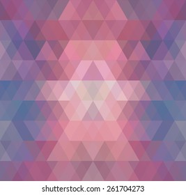 Mosaic triangle background. Geometric background. Rhombus background