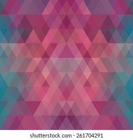 Mosaic triangle background. Geometric background. Rhombus background