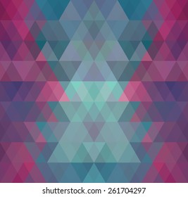Mosaic triangle background. Geometric background. Rhombus background