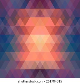 Mosaic triangle background. Geometric background. Rhombus background