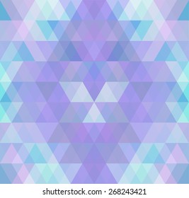 Mosaic triangle background. Geometric background. Rhombus background