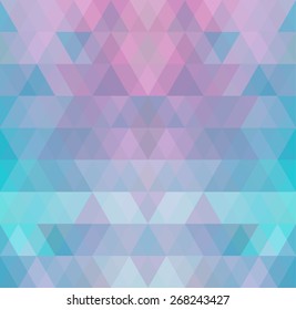 Mosaic triangle background. Geometric background. Rhombus background