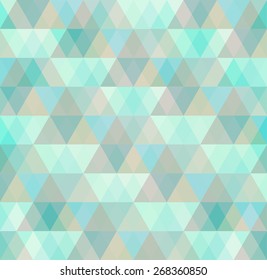 Mosaic triangle background. Geometric background. Rhombus background
