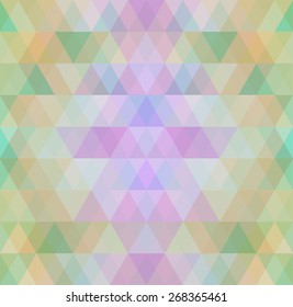 Mosaic triangle background. Geometric background. Rhombus background