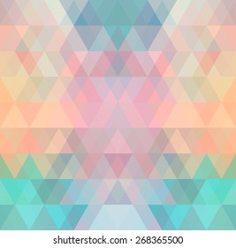 Mosaic triangle background. Geometric background. Rhombus background