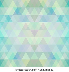 Mosaic triangle background. Geometric background. Rhombus background
