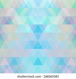 Mosaic triangle background. Geometric background. Rhombus background