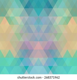 Mosaic triangle background. Geometric background. Rhombus background