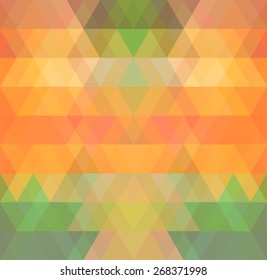 Mosaic triangle background. Geometric background. Rhombus background
