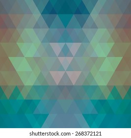 Mosaic triangle background. Geometric background. Rhombus background
