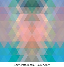 Mosaic triangle background. Geometric background. Rhombus background