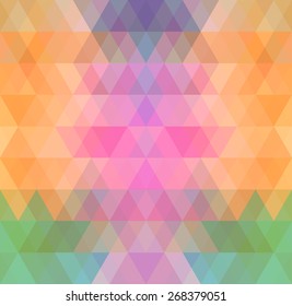 Mosaic triangle background. Geometric background. Rhombus background