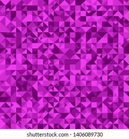 Mosaic triangle pattern background - polygonal violet abstract vector graphic