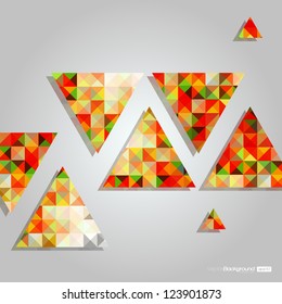 Mosaic Triangles Abstract Vector Background | EPS10 Design