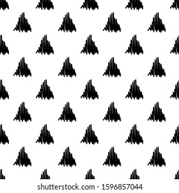 Mosaic of triangles. Ethnic boho seamless background. Tribal pattern. Folk motif. Vector illustration for web design or print.