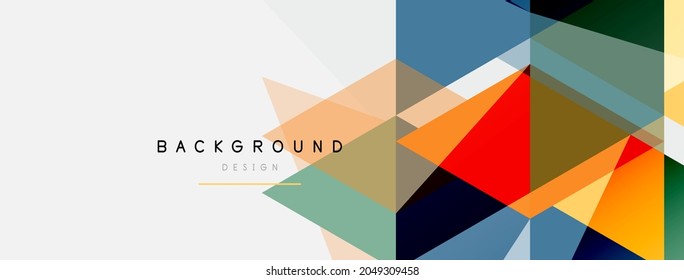 Mosaic triangles geometric background. Techno or business concept, pattern for wallpaper, banner, background, landing page