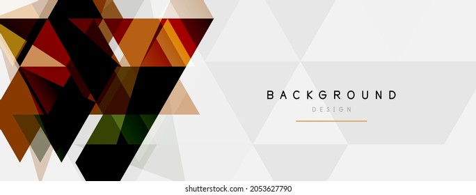 El mosaico triangula el fondo geométrico. Concepto técnico o empresarial, patrón para fondo de pantalla, banner, fondo, página de inicio