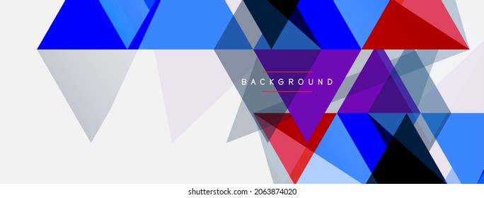 Mosaikdreiecke, geometrischer Hintergrund. Techno- oder Business-Konzept, Muster für Bildschirmhintergründe, Banner, Hintergrund, Landing-Page