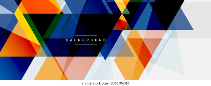 Mosaikdreiecke, geometrischer Hintergrund. Techno- oder Business-Konzept, Muster für Bildschirmhintergründe, Banner, Hintergrund, Landing-Page