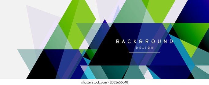 Mosaic triangles geometric background. Techno or business concept, pattern for wallpaper, banner, background, landing page