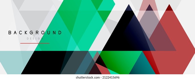 Mosaic triangles geometric background. Techno or business concept, pattern for wallpaper, banner, background, landing page