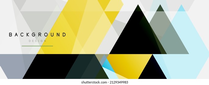 Mosaic triangles geometric background. Techno or business concept, pattern for wallpaper, banner, background, landing page