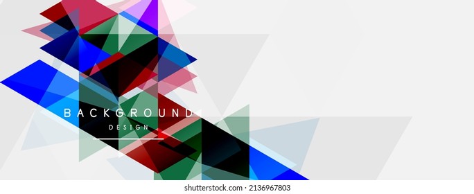 El mosaico triangula el fondo geométrico. Concepto técnico o empresarial, patrón para fondo de pantalla, banner, fondo, página de inicio