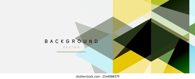 Mosaic triangles geometric background. Techno or business concept, pattern for wallpaper, banner, background, landing page