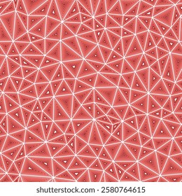 Mosaic triangles shapes background. Compact shape size. Multiple repeated inner triangles. Single color tone style. Repeatable pattern. Creative vector tiles. Seamless vector illustration.
