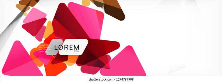 Fondo geométrico abstracto de estilo de polos bajos de mosaico triangular. Vector poligonal. Resumen del diseño vectorial de tecnología brillante blanca.