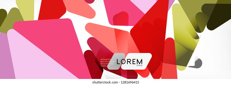 Mosaik dreieckiger, Low-Poly-Stil abstrakter geometrischer Hintergrund. Polygonaler Vektor. Abstraktes weißes, helles Technologie-Vektordesign.