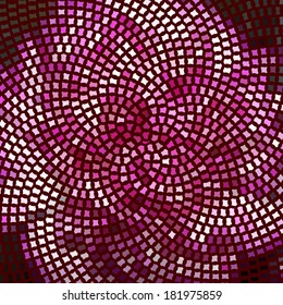 mosaic vector flower background