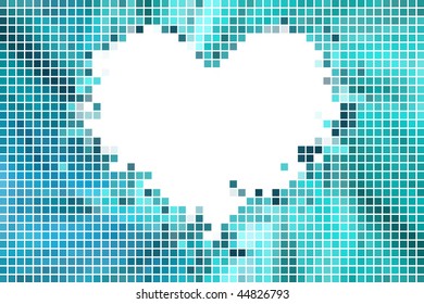 Mosaic vector heart