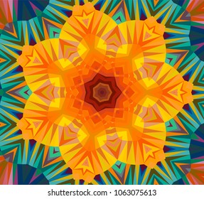 Mosaic of a vector kaleidoscope, abstract Mosaic Background, colorful Futuristic Background, geometric Triangular Pattern