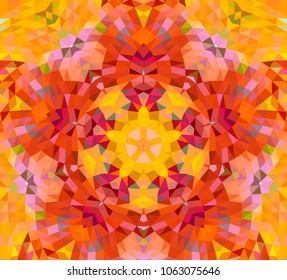 Mosaic of a vector kaleidoscope, abstract Mosaic Background, colorful Futuristic Background, geometric Triangular Pattern