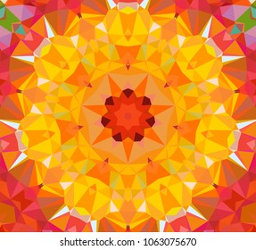 Mosaic of a vector kaleidoscope, abstract Mosaic Background, colorful Futuristic Background, geometric Triangular Pattern