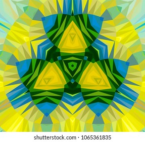 Mosaic of a vector kaleidoscope, abstract Mosaic Background, colorful Futuristic Background, geometric Triangular Pattern