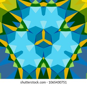 Mosaic of a vector kaleidoscope, abstract Mosaic Background, colorful Futuristic Background, geometric Triangular Pattern