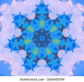 Mosaic of a vector kaleidoscope, abstract Mosaic Background, colorful Futuristic Background, geometric Triangular Pattern