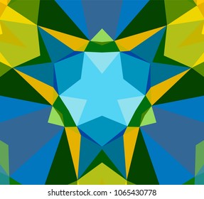 Mosaic of a vector kaleidoscope, abstract Mosaic Background, colorful Futuristic Background, geometric Triangular Pattern