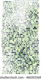 Mosaic wavy pattern. Abstract background formed by rectangles of different colors and transparency