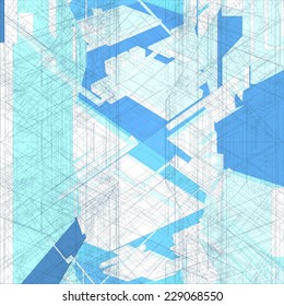 Mosaic Wire Net Structure Vector 10