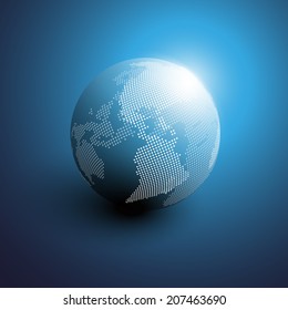 Mosaik World Map Design | EPS10 - Vektorgrafik für Ihr Unternehmen