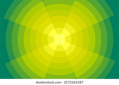 Mosaic yellow green circle background. Gradient torch light pattern background.	