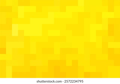 Mosaic yellow pixel background. Geometric puzzle abstract design for banner, flyer, paper art, art printing, wallpaper, leaflet, backdrop, textile, and more.