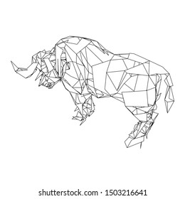mosaics a buffalo. abstract a buffalo. pop art a buffalo. lowpoly a buffalo.